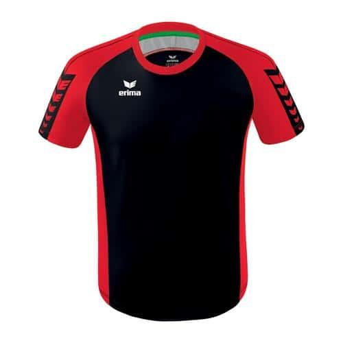 MAILLOT ENFANT ERIMA SIX WINGS NOIR/ROUGE