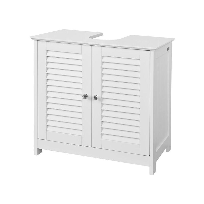 Meuble De Salle De Bain Sous Evier Meuble Sous Lavabo Meuble De Salle De Bain Vasque 2 Portes Et 2 Etages A L Interieur Blanc Sobuy Frg237 W Comparer Les Prix De Meuble Sous Lavabo Meuble De Salle De Bain Vasque
