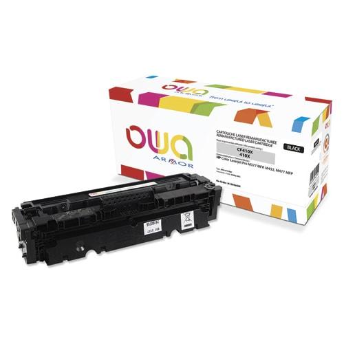 Toner compatible OWA pour HP CF410X - Noir - Haute capacité - 6500 pages - Certifié DIN33870-2, Nordic Ecolabel, ISO/IEC 19798_0