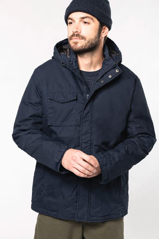Parka avec capuche - Réf: K627 - Kariban - Doublure matelassée contrastée_0