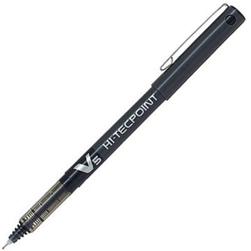 PILOT HI-TECPOINT V5 BILLE STYLO EXTRA FINE POINTE 0,5 MM NOIR (PRIX UNITAIRE)