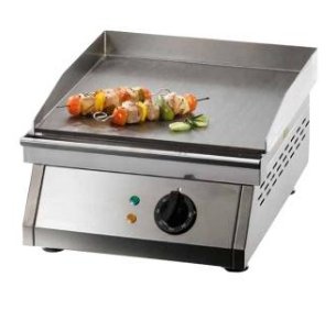 Plancha électrique professionnelle FRY TOP 400 - Plaque lisse inox 385x390mm - Thermostat jusqu'à 300°C_0