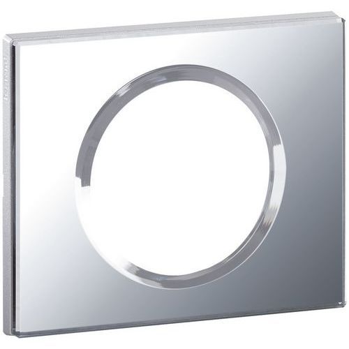 PLAQUE CÉLIANE MATIÈRES 1 POSTE - FINITION VERRE MIROIR - LEGRAND