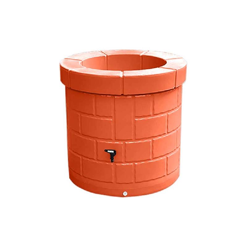 PLAST'UP ROTOMOULAGE Puits récupérateur d'eau de pluie 340l - ORANGE - orange 0669014881519_0