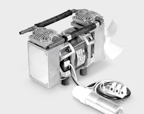 Pompe à piston pendulaire pour gaz - NPK 09.1.2 - Débit max. 24 l/min, pression max. 7 bar_0
