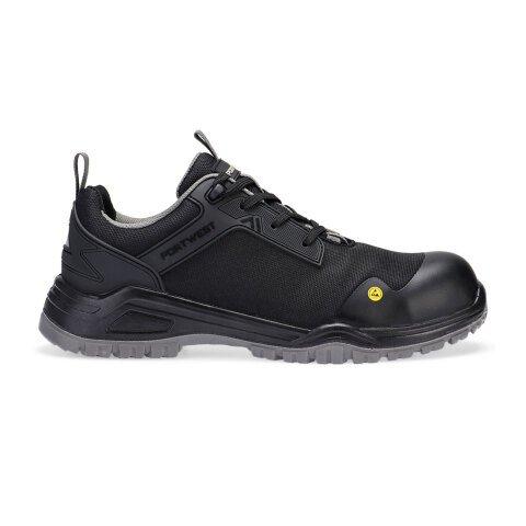 PORTWEST FE11 CHAUSSURE BASSE MESH COMPOSITE S3S ESD SR FO NOIR/GRIS - TAILLE 40