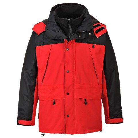 PORTWEST S532 PARKA RESPIRANTE ORKNEY 3 EN 1 ROUGE - TAILLE L