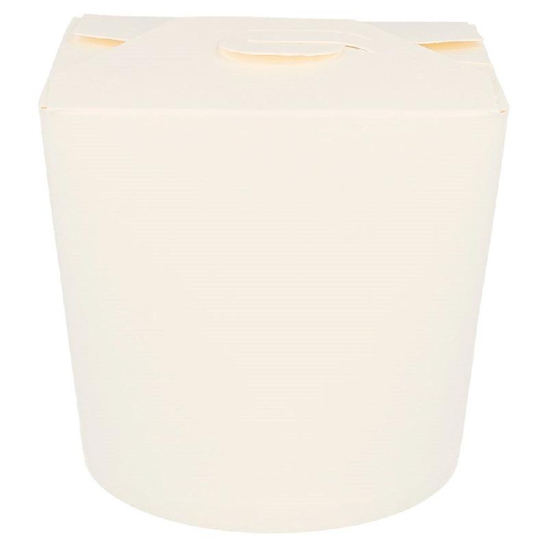 Pot à pâtes en carton blanc fermeture croisillon 780ml Ø9x9cm par 50_0