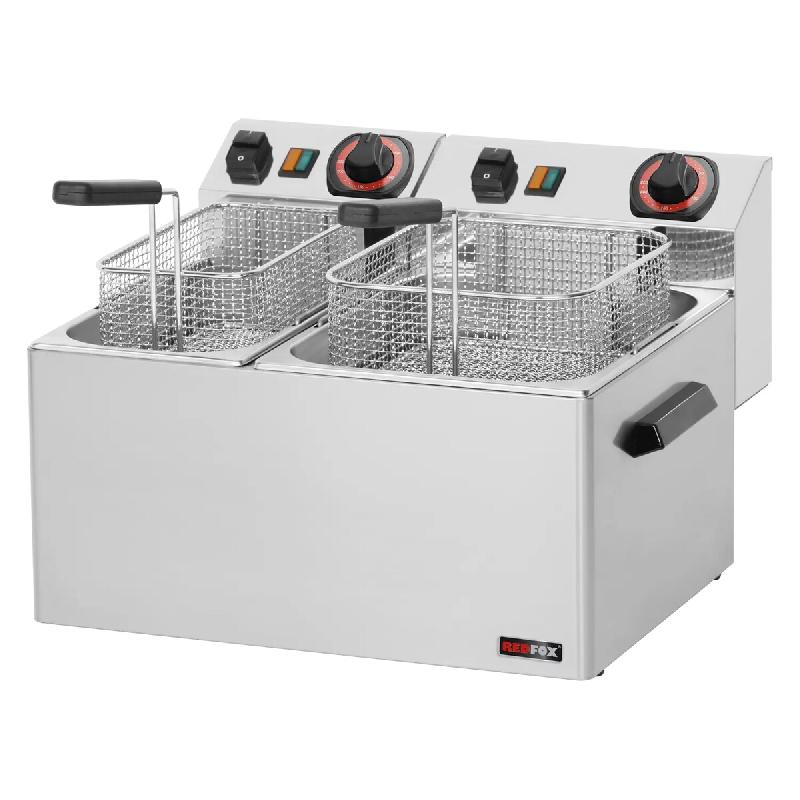 RedFox Friteuse électrique 0,42 + 0,38 kW/l, 8 + 5 L TOP 230 V - 906_0