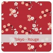 Sac à pain - Flax & Stitch - Tokyo Rouge - 36cm (h) x 30cm (l) - Réutilisable et en coton de haute qualité_0