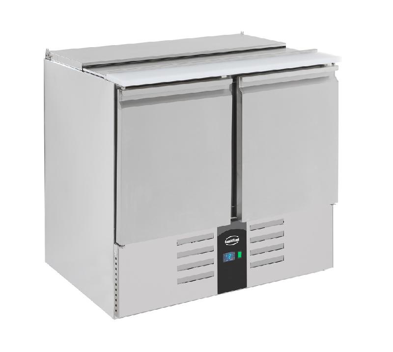 Saladette de préparation réfrigérée 2 portes capot inox - P7950.0105_0