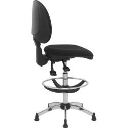 Siège technique haut Bill - Sitek - Assise et dossier en tissu_0