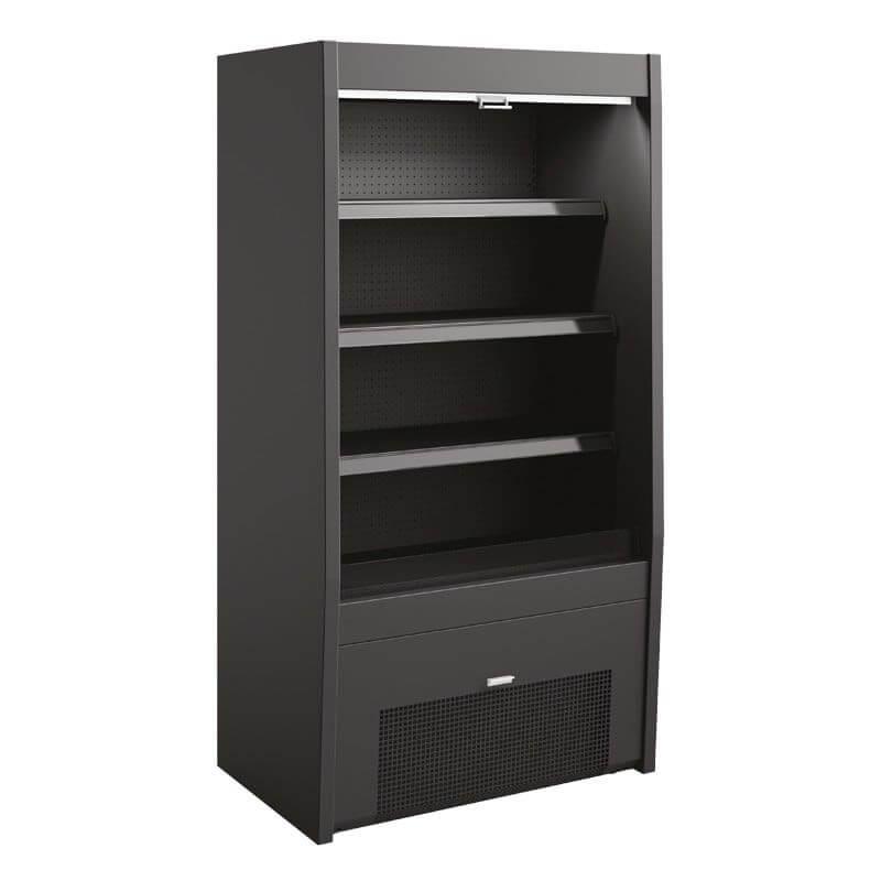 SOFRACOLD - Vitrine murale noire +2°C / +4°C - 3 étagères inclinables, éclairage LED, gaz écologique R452A_0