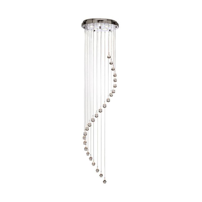 SEARCHLIGHT SUSPENSION HALLWAY AVEC PENDENTIF CRISTAL, 180 CM