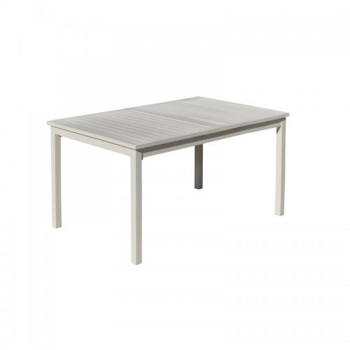 TABLE DE JARDIN - EXTENSIBLE 170 À 220 CM - BLANC - PALMA HEVEA