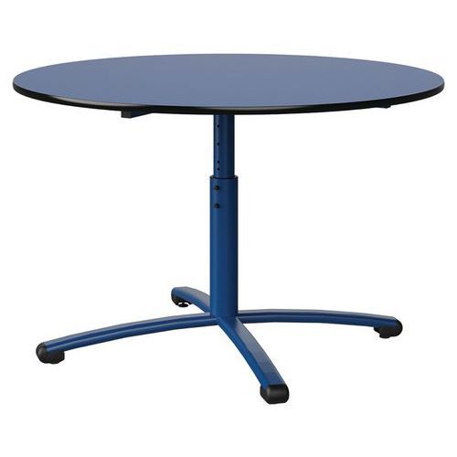 TABLE MALIBU Ø 120 T3/T6 PC ST BLEU U525/NOIR BLEU 5005 - MANUTAN EXPERT