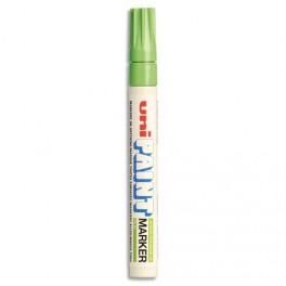 UNIBALL MARQUEUR PEINTURE HUILE INDÉLÉBILE POINTE MOYENNE OGIVE CORPS MÉTAL COLORIS VERT CLAIR UNI PAINT