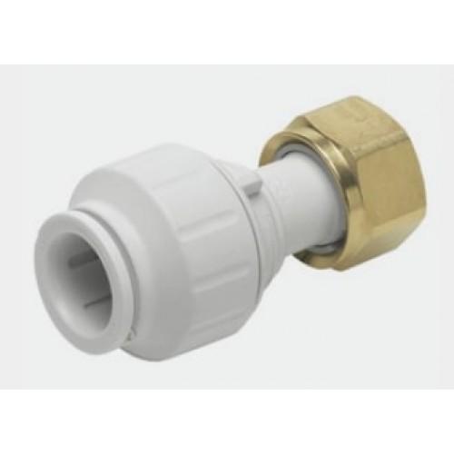 50 X UNION ÉCROU LAITON - FOND PLAT - INSTANTANÉ - FEMELLE 20X27/15 MM - SPEEDFIT JOHN GUEST