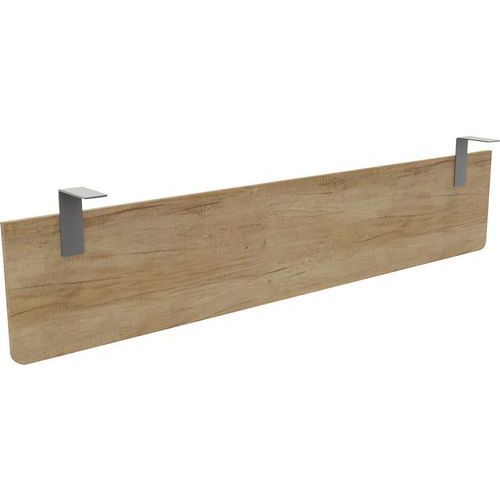 VOILE DE FOND P/ BUREAU LARGEUR 180 CHÊNE VIEILLI EQUERRE ALU - BURONOMIC