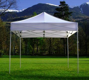 Abris de jardin - Tente VKF-Renzel 3 x 3 m - Structure aluminium anodisé argent - Vert_0