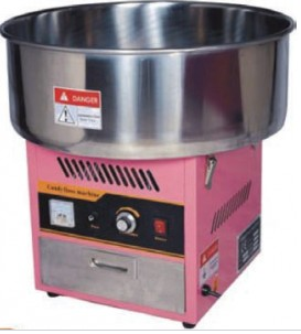 Appareil à barbe à papa professionnel - version top - 1100W 52cm - acier inoxydable - production 1,5 kg/h_0