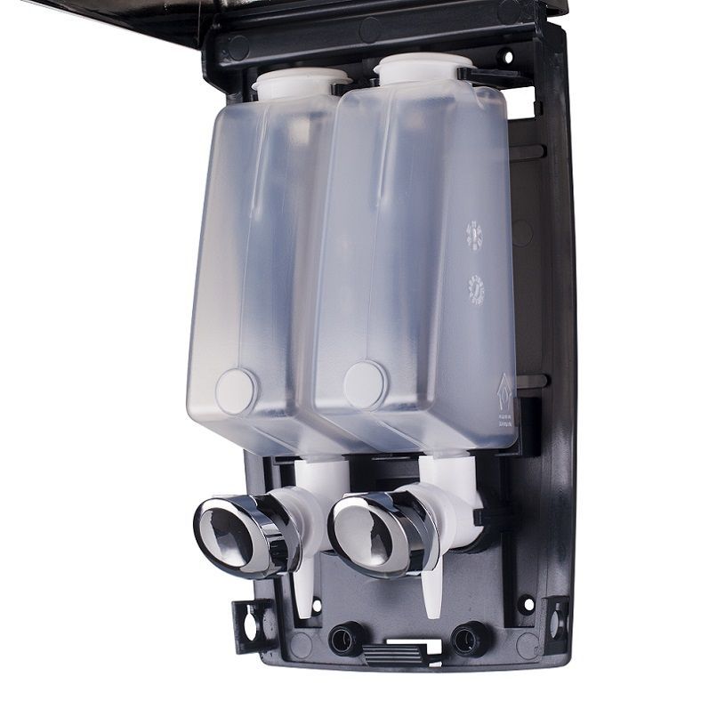 Distributeur de savon Homepluz - verrouillable - double bouteille - HP-100-2CP_0