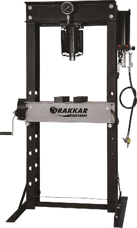 DRAKKAR-EQUIPEMENT - Presse d'atelier manuelle et pneumatique TOPCAR 10538 - Force 45T - Course hydraulique 190mm_0