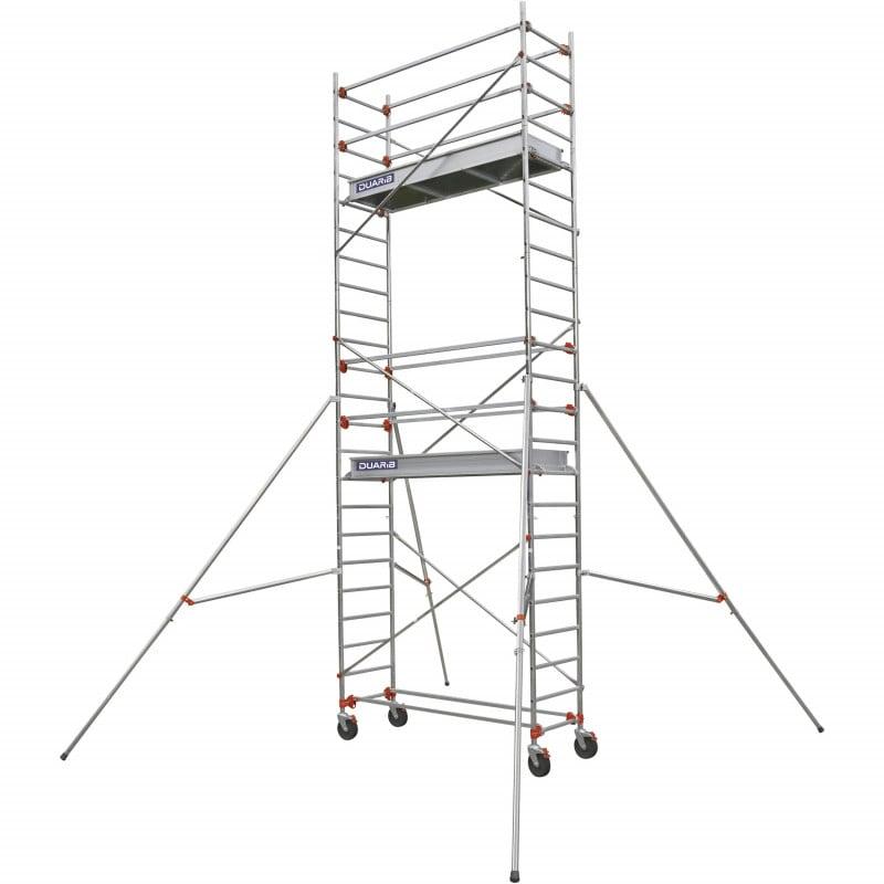 Echafaudage roulant alu - altitude alu - long. 2m05 - base std - gc lisses - DUARIB ld | 613712_0