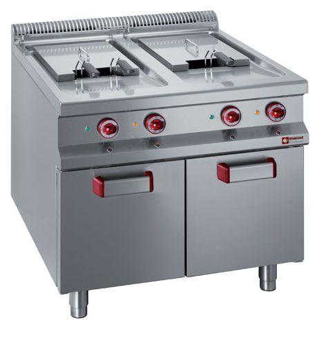 Friteuse électrique 2 cuves 20 L sur meuble fermé - Diamond - 32kW - 400-230/3N 50-60Hz_0