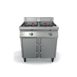 Friteuse électrique haut rendement - mécanique -  2 cuve avec filtration - 3667335117550_0