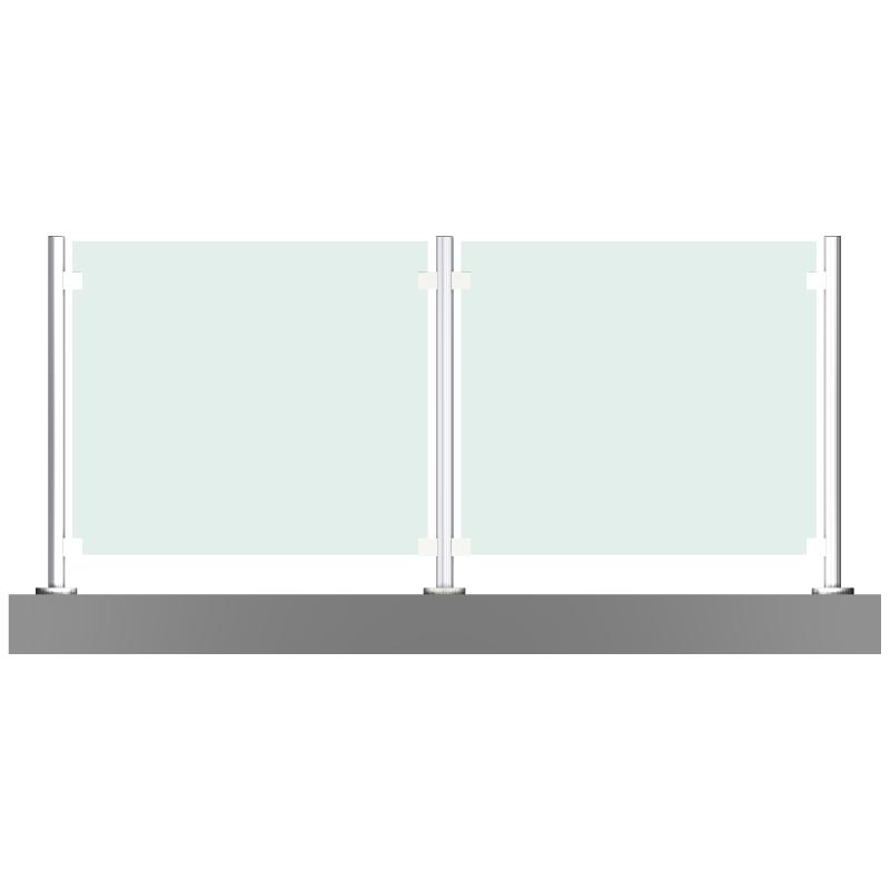 Garde-corps inox et verre sans main courante - sur mesure pour terrasses et balcons_0