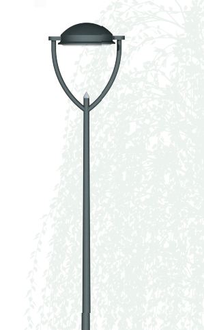 Lampadaire urbain lyre / led / en aluminium thermolaqué_1