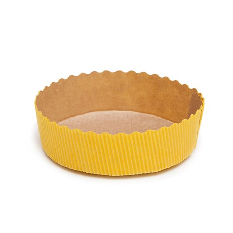 MOULE DE CUISSON PÂTISSERIE D.10X3 CM JAUNE PAPIER (VENDU PAR 450)