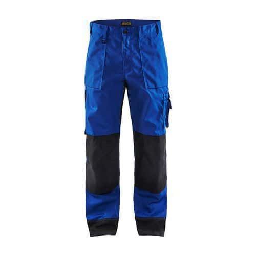 PANTALON ARTISAN BICOLORE BLEU/NOIR D108 - BLAKLADER
