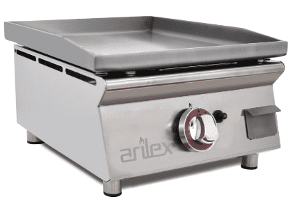 Plancha gaz 40cm - Acier laminé anti-oxydation - Plaque amovible ARILEX 40PGLN_0