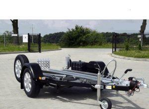 Porte moto 1 voie freinée KXL275 - 900 kg PTAC - roues alu 155R13_0
