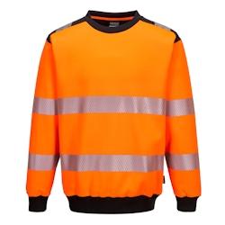 Portwest - Sweat-shirt  manches longues à col rond haute visibilité PW3 Orange / Noir Taille 2XL - XXL orange PW379OBRXXL_0
