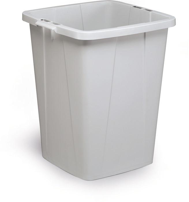 Poubelle de tri 90 l H610xB520xT490 mm gris sans couvercle DURABLE_0