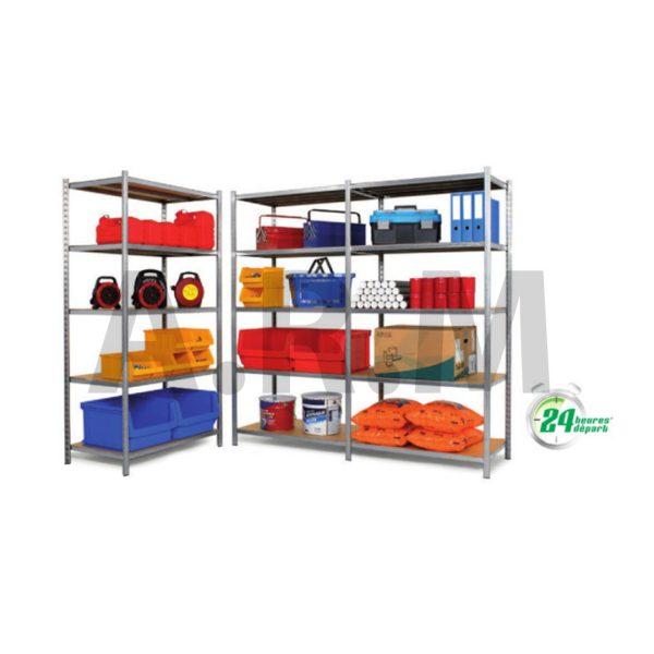 Rayonnage galvanisé à tablettes tubulaires pour le stockage de cartons, des archives - EPSILINE_0