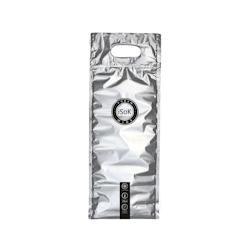 Sac isotherme ISOK 1 bouteille argent 18,2x47cm par 100 - Gimex - 3700481664803_0