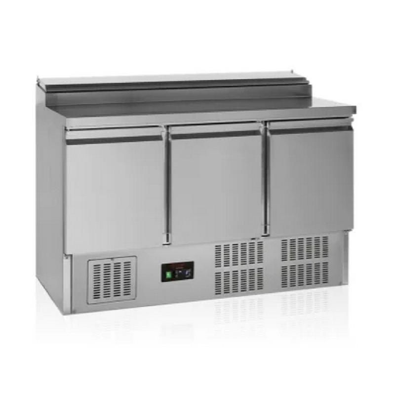 Saladette réfrigérée gn1/1 inox 3 portes +2/+10 °c - 1365x700x950 mm - GSS435_0