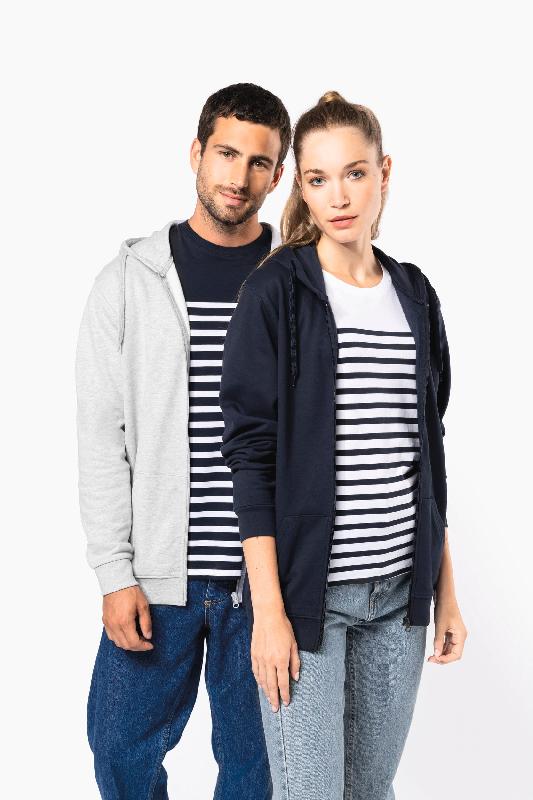 Sweat-shirt recyclé zippé à capuche unisexe - Kariban - Réf: K4042 - 50% coton et 50% polyester recyclé - 280 g/m²_0