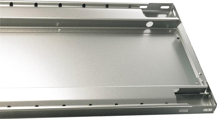 Tablette l.1000xP500 mm - Capacité 150 kg - Tôle acier argent galvanisé - Pour étagères à emboîter - 2 pièces/emballage libre-service SCHULTE_0