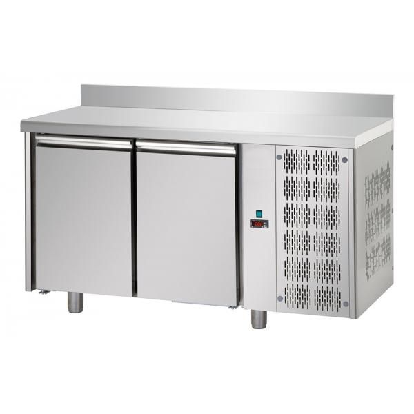 Tour à pâtisserie réfrigéré avec 2 porte  meuble inox en plan - synergies_0