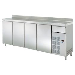 Tour réfrigérée haute 4 portes 1 tiroir - 2545x600x1050 mm - 350 W 230/1V - 73189509 Eurast - inox 73189509_0