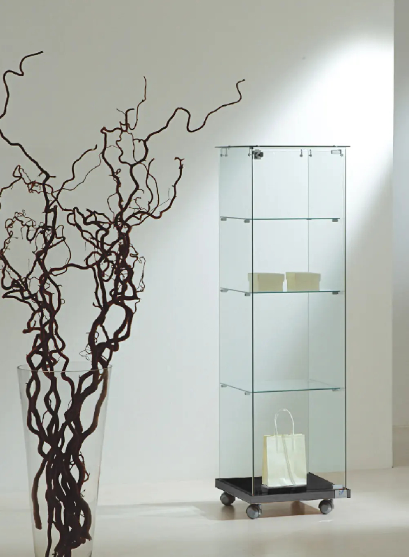 Vitrine tout verre transparent 4/14eva - noir_0