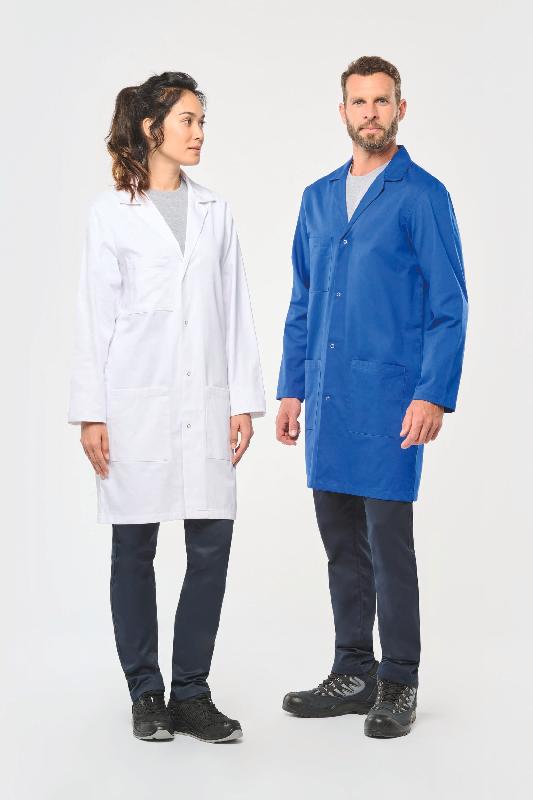 Blouse de travail unisexe WK828 - 100% coton, tissu sergé, lavable à 60°C_0