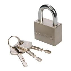 Cadenas en Acier 40 mm – 40 mm – Résistant et Sécurisé – Silverline - Silverline - gris 5060012965266_0