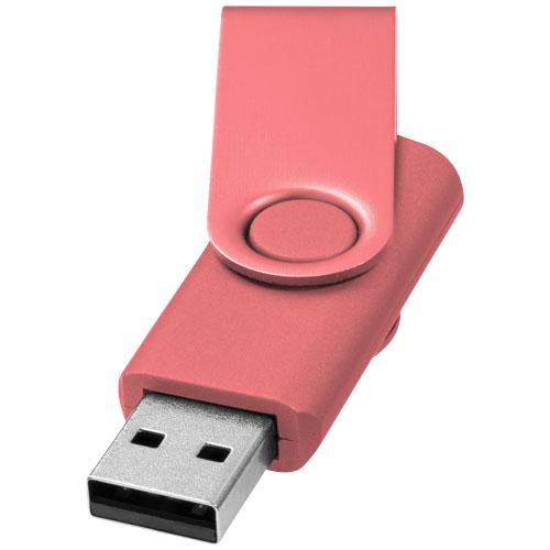 Clé USB publicitaire 2 Go Rotate-metallic - Plastique et aluminium - Réf : 12350707_0