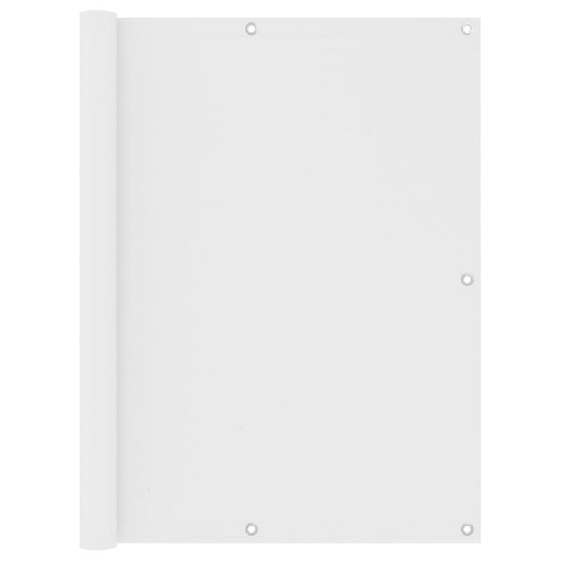 Écran de balcon imperméable - Tissu Oxford blanc 120 x 500 cm - 02_0010045_0